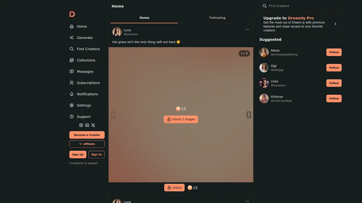 Dream Companion homepage