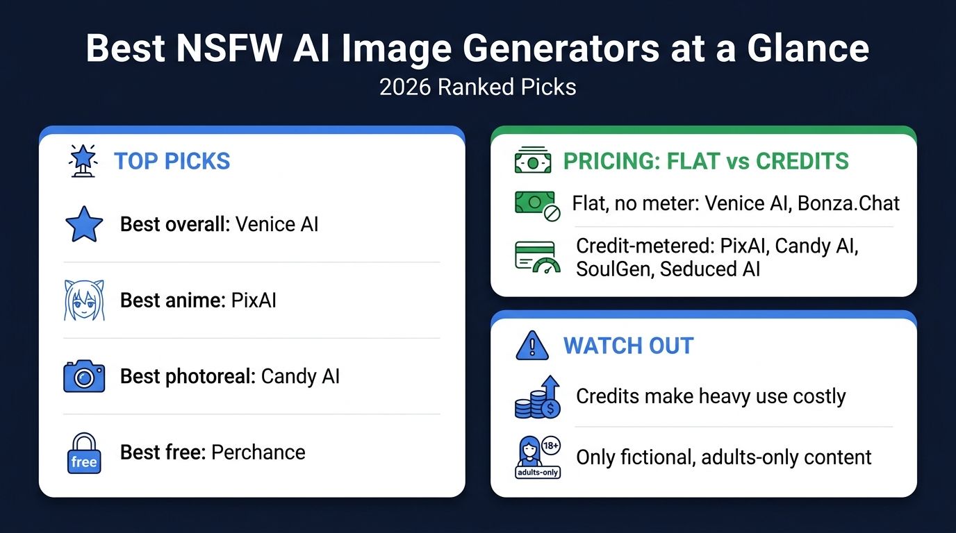Best Nsfw AI Image Generators at a Glance