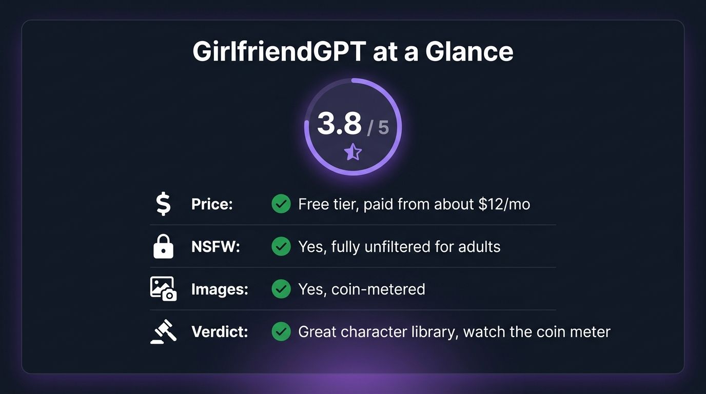 Girlfriendgpt Review at a Glance