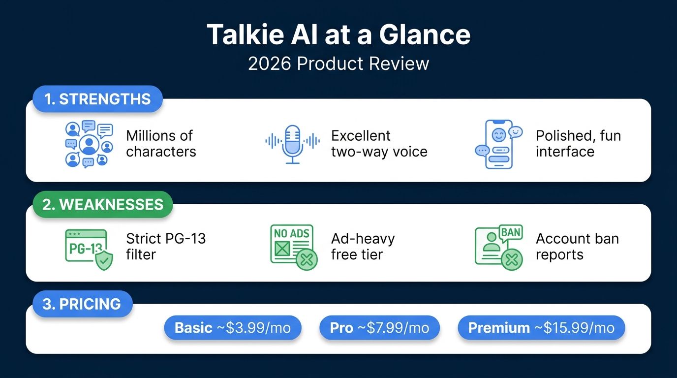 Talkie AI at a Glance